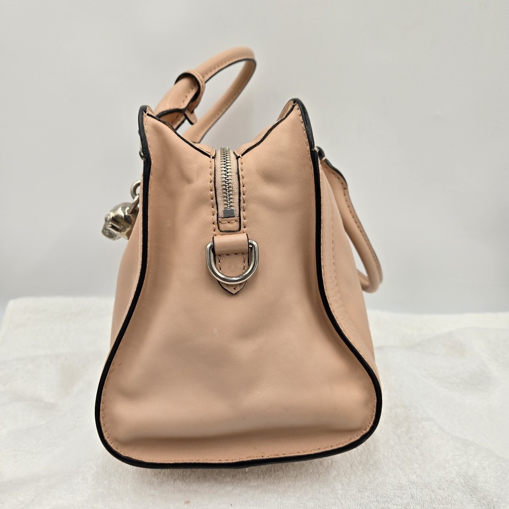 Alexander McQueen Padlock Bag Pink Leather Skull Satchel Keys Dust Bag Purse - Picture 7 of 16